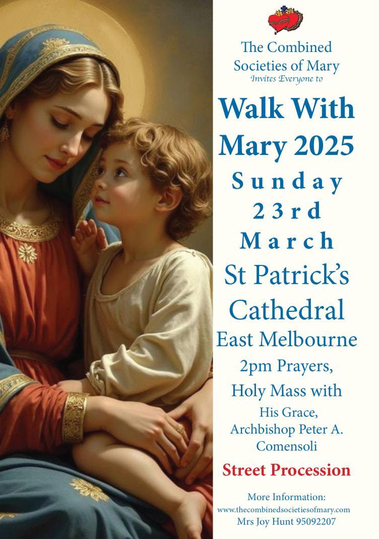 walk with mary advert 1/2025